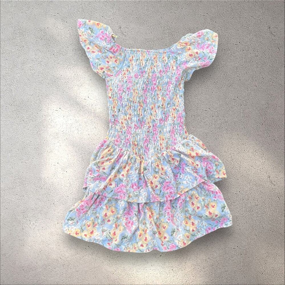 NEW Speechless Kids Girls Floral Smocked Bodice Dress, 16